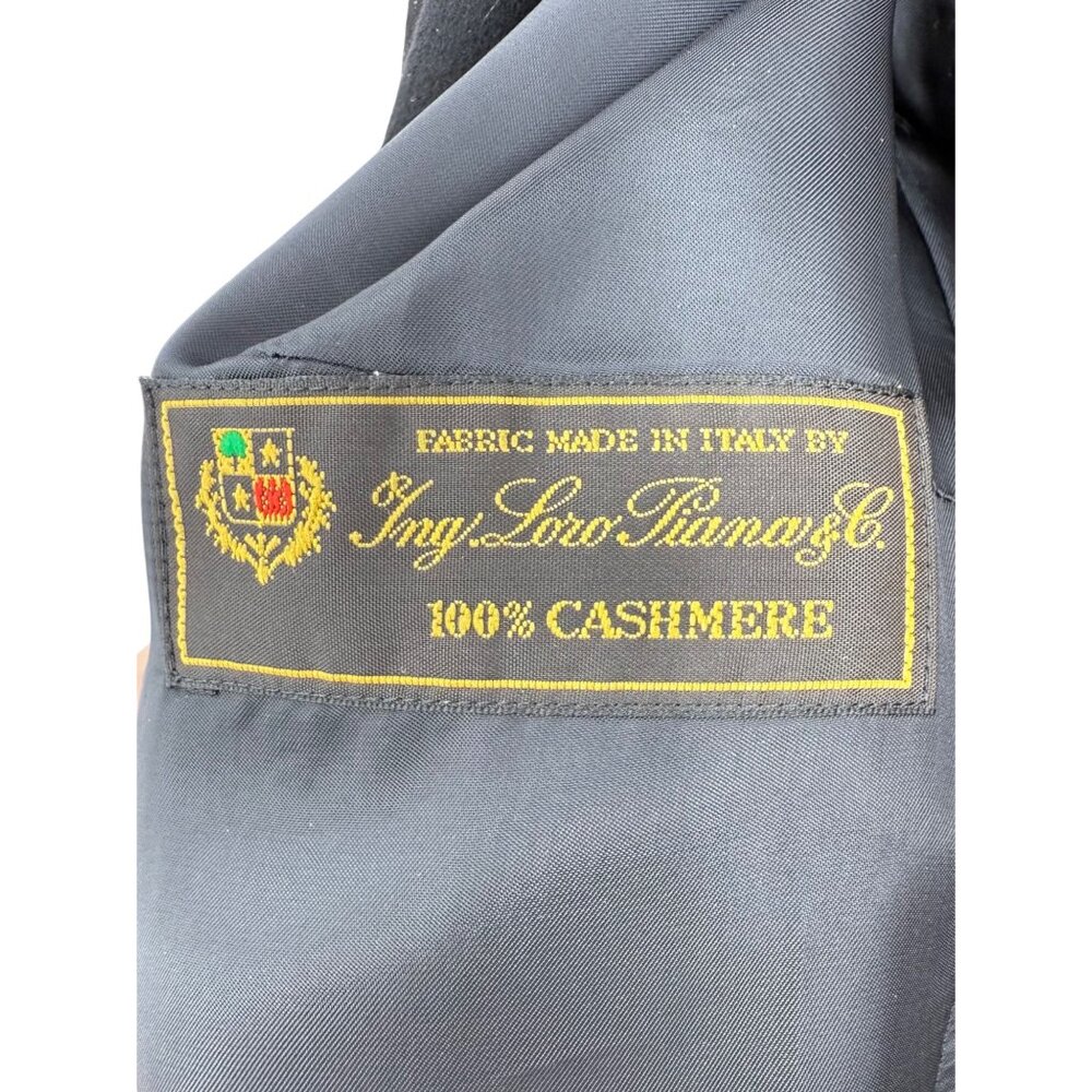 Brooks Brothers Loro Piana Black Italian Luxury Cashmere Blazer Jacket Workwear - Picture 13 of 16